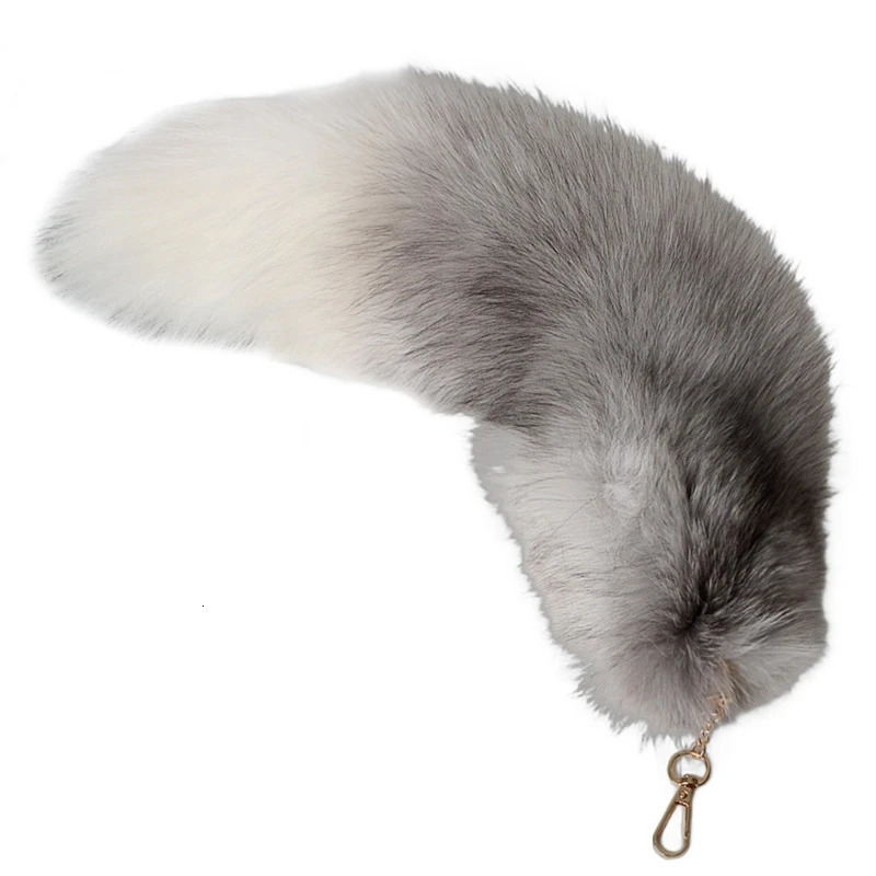 Fox Tail Keychain Pendant Cute Car Keychain Pendant Decorative Soft Plush Car Keychain Decorative Decoration 241107