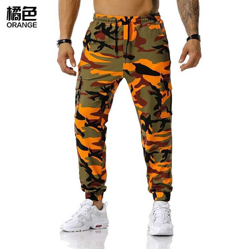 Mens Camo Casual Pants Drawstring Sports Jogging Pants Cargo Pants Sports Streetwear gmrksz kargosuz vergisiz rnler LX241107