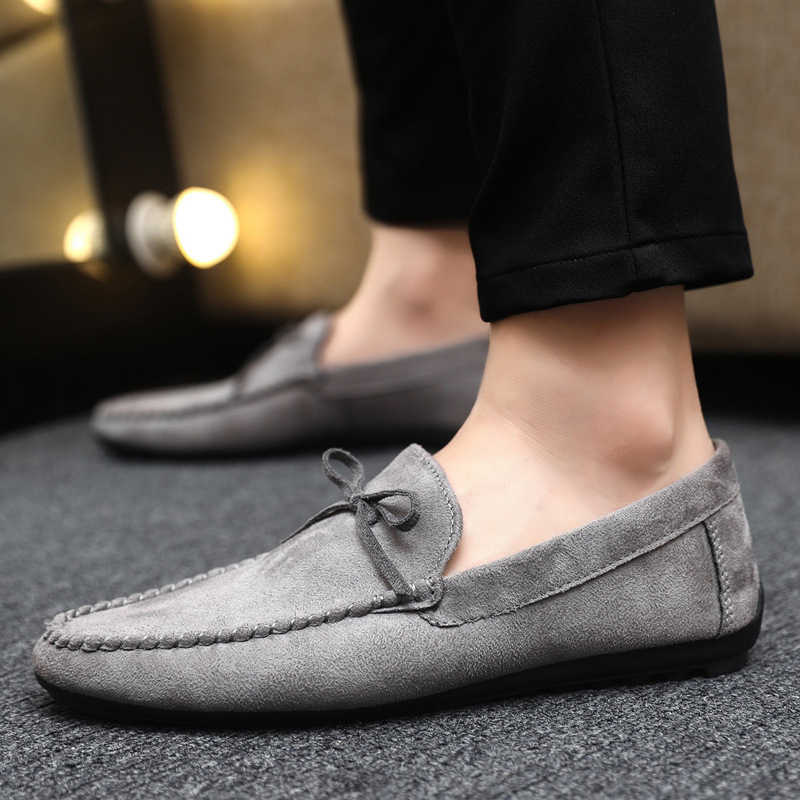 CMM Business Summer Mens Casual Trendy Shoes Wedding Groom Driving Fashion Loafer Shoes Lazy Thick Bottom