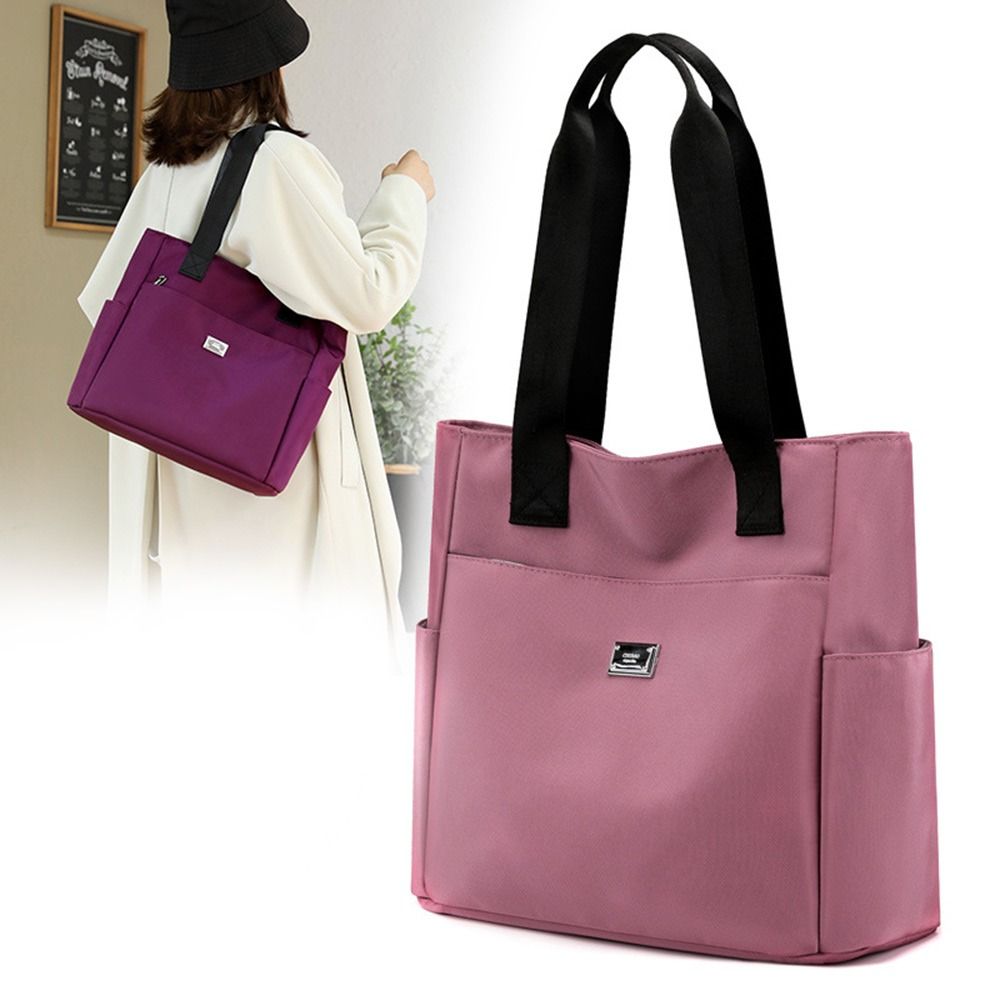 Lightweight Large Capacity Handbag Tote Bags Waterproof Nylon Shoulder Bag High Quality