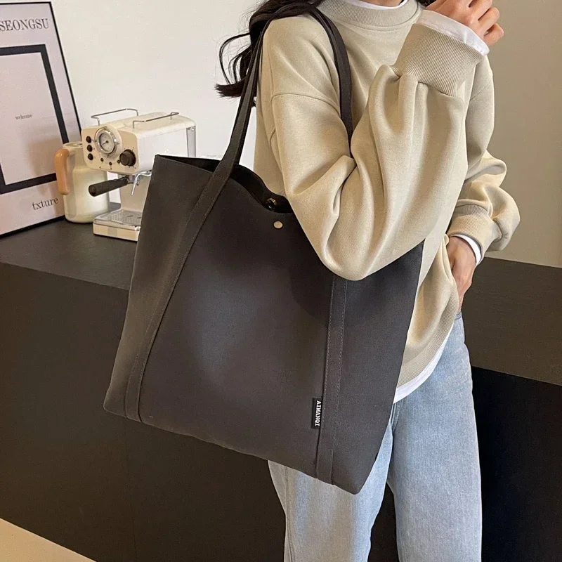 Canvas Women's Bag2024 New Pattern High-capacity Comfortable Durable Simplicity Atmosphere The Single Shoulder Bag Tote Bag