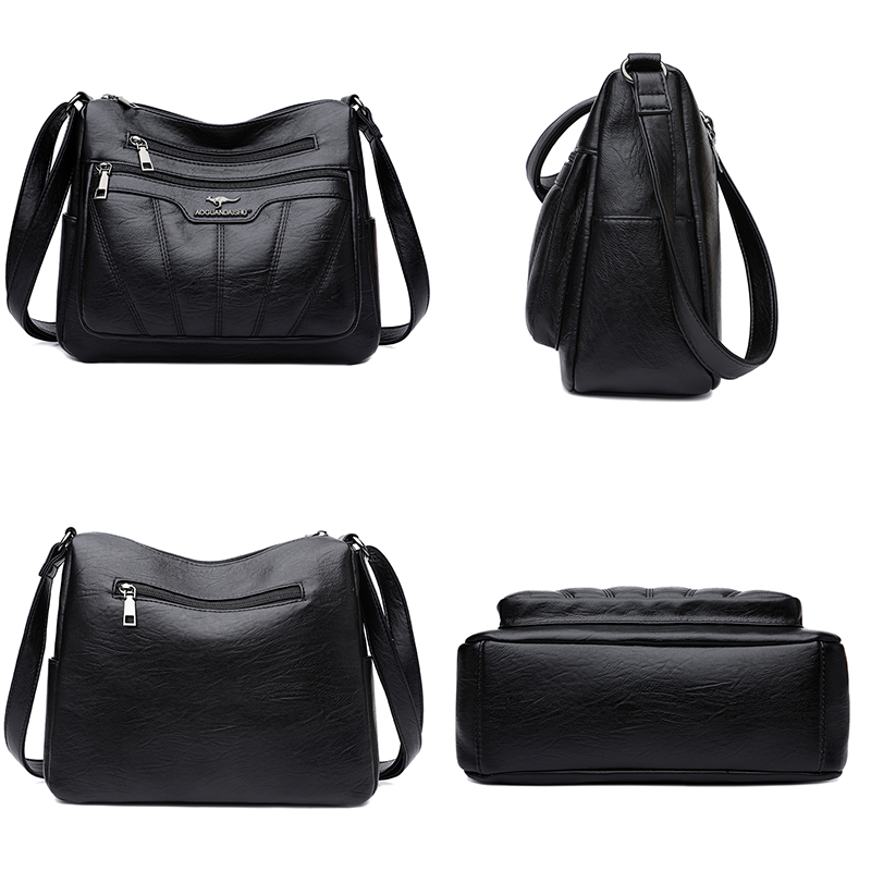 Soft PU Leather Women Bag Brand Designer Ladies Handbag Purses 2024 Luxury Female Shoulder Bag Large Capacity Crossbody Bags Sac