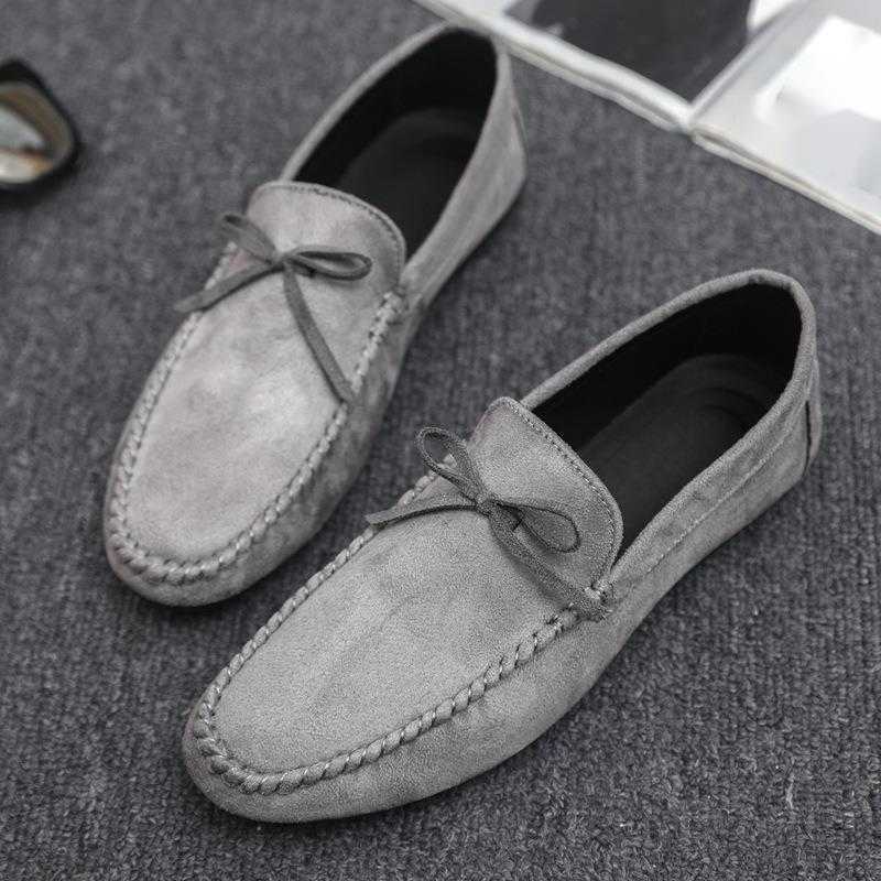 CMM Business Summer Mens Casual Trendy Shoes Wedding Groom Driving Fashion Loafer Shoes Lazy Thick Bottom