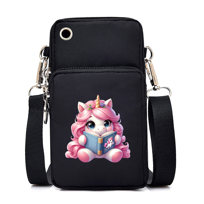 Designer Bag Cell Phone Bags Women Cartoon Unicorn 26 Alphabet Fashion Portable Small Outdoor Sports Arm Shoulder Crossbody Bag