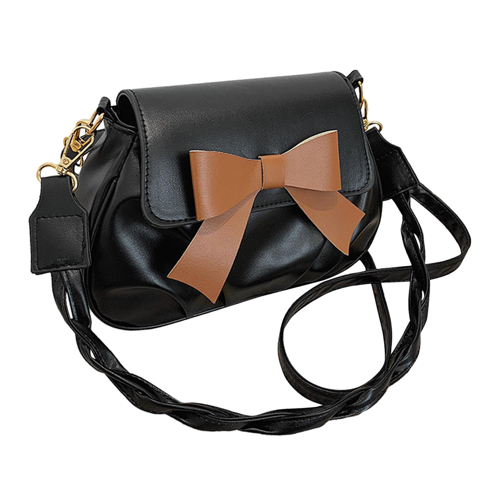Women Crossbody Bag Elegant Trendy with Large Bowknot Removable Straps Ladies Handbag for Vacation Party Travel Outdoor Work