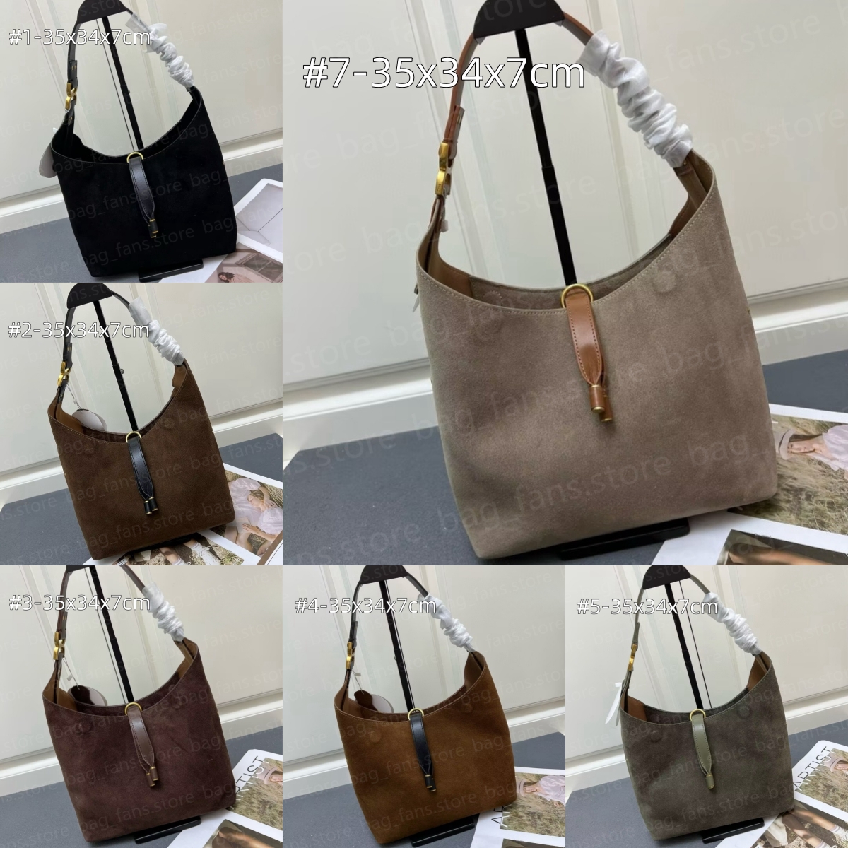 (go off picture not the description)10A Fashion Designer Handbags Women's Shoulder Suede Bags Festival Gifts 29475