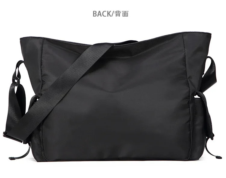 Casual Large Capacity Waterproof Messenger Shoulder Bag Men Crossbody School bag for Teenage Outdoor Man Black Big Travel Bags 241106