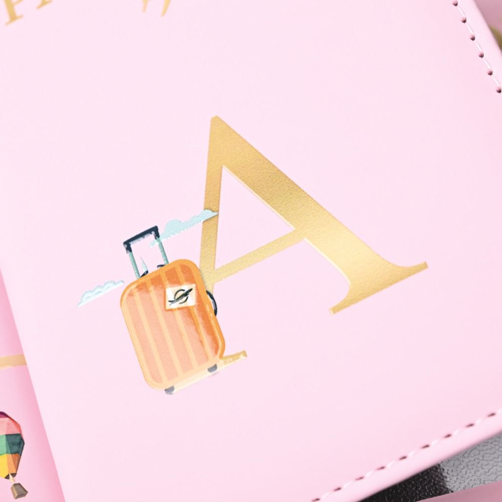 PU Leather Passport Cover Fashion Multi-card Letter Document Credit Card Case Waterproof ID Card Pouch Travel