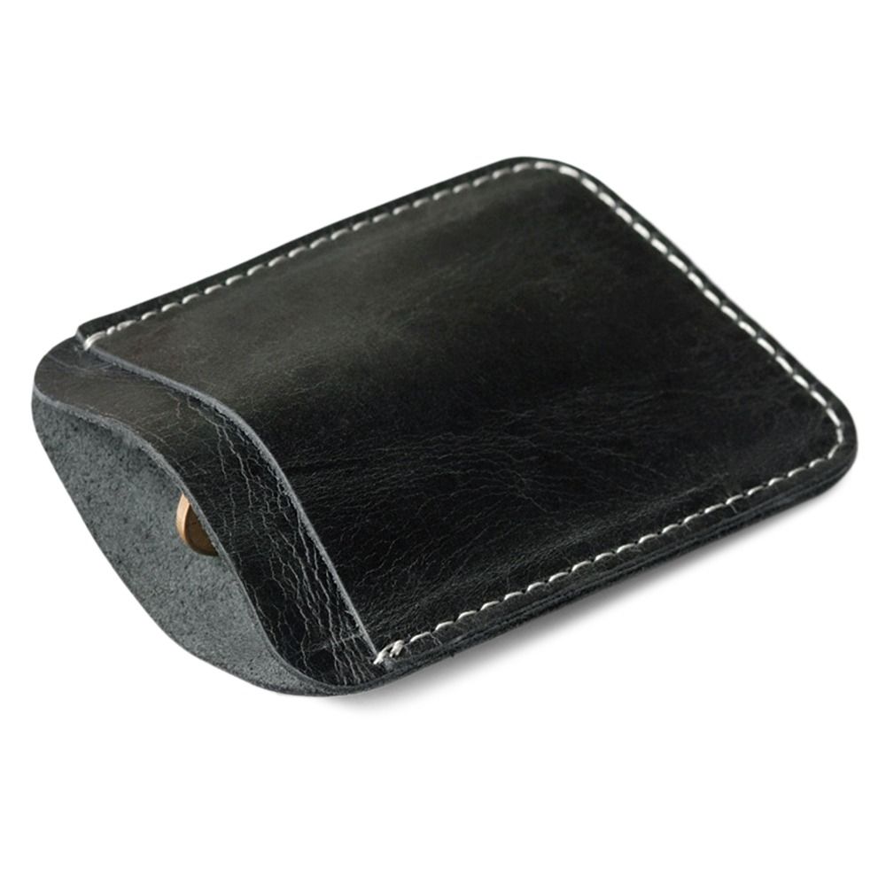 Fashion Leather Money Clip Mini Wallet Men Credit Card Slot Slim Bills Metal Cash Clamp for Man Billfold Holder Money Bag