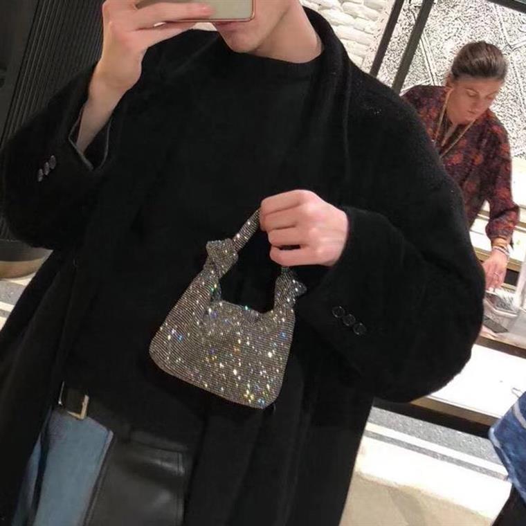 2021 women's new mini diamond Hand bag bling dinner bag