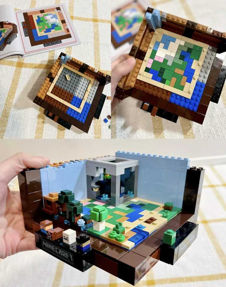 Blocks Blocks Craft Biomes Creative Workbench assembles puzzle toys compatible with 21265 building blocks for birthdays and Christmas gifts H241107 CL