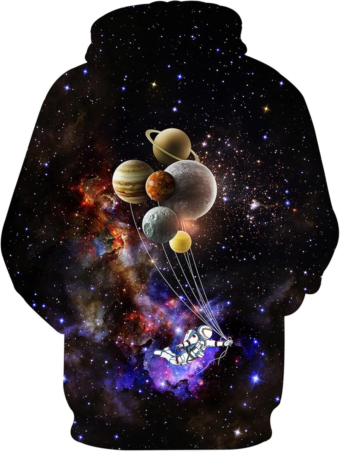 Hoodie for Mens Womens Unisex 3D Printed Hooded Sweatshirt Casual Pullover Hoodie with Big Pockets Graphic Cute little planet