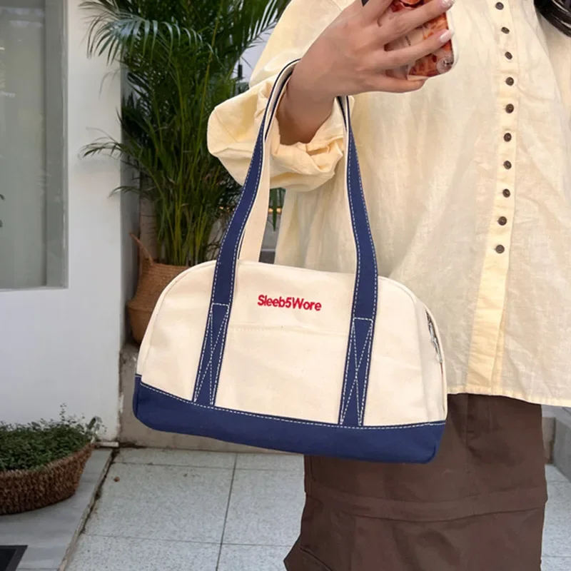 Women Tote Bag Casual Canvas Large Capacity Women Handbags Designer Letters Shoulder Armpit Bags Luxury Big Shopper Girls Gift