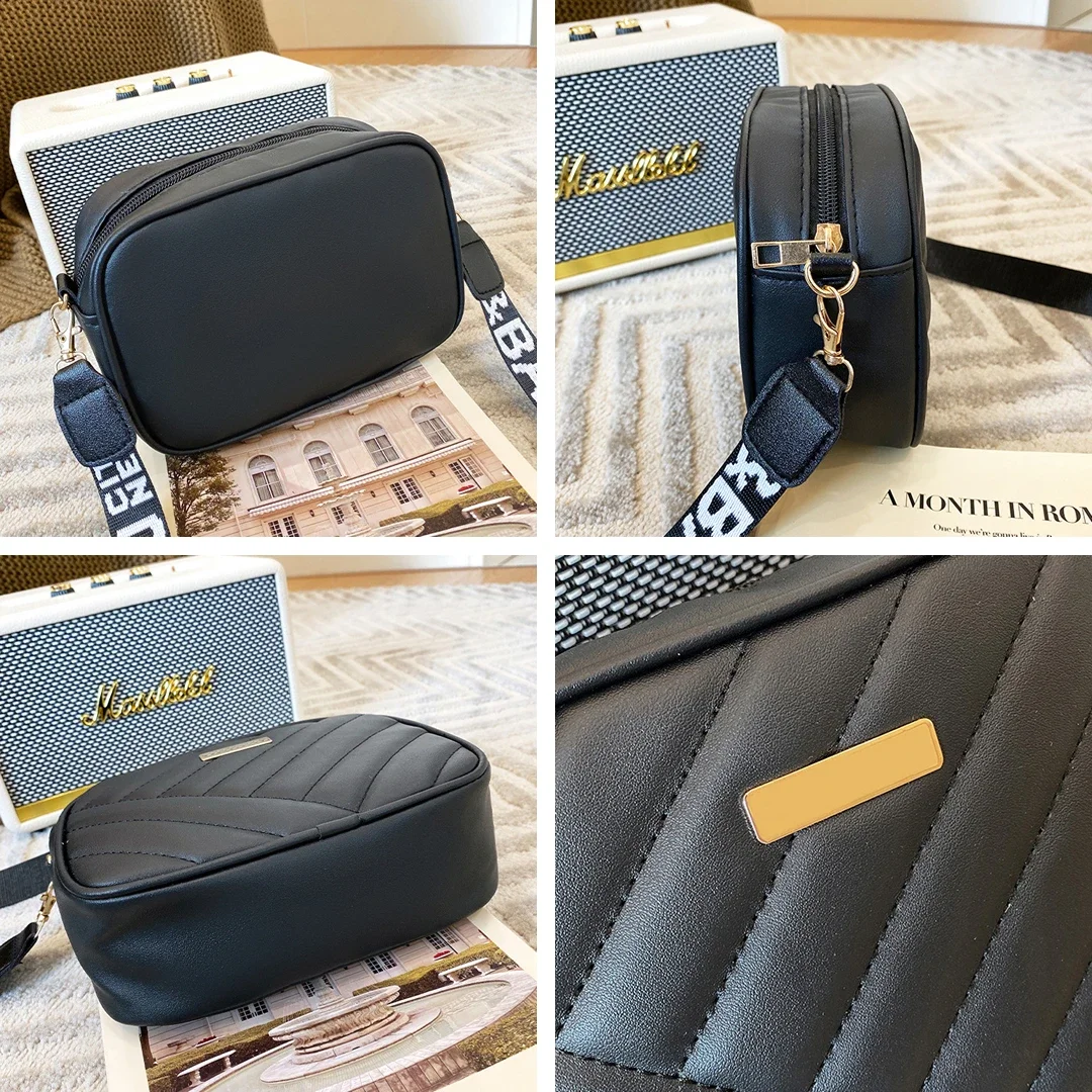 New Arrival Fashion Women's Small Crossbody Bag PU Leather Messenger Bag Zipper Handbag Purse Summer Travel Bag for Female