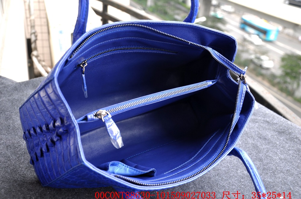100% genuine crocodile skin, Authentic Crocodile Skin Womens Hornback Leather Zip Locked Bag Purse Handbag