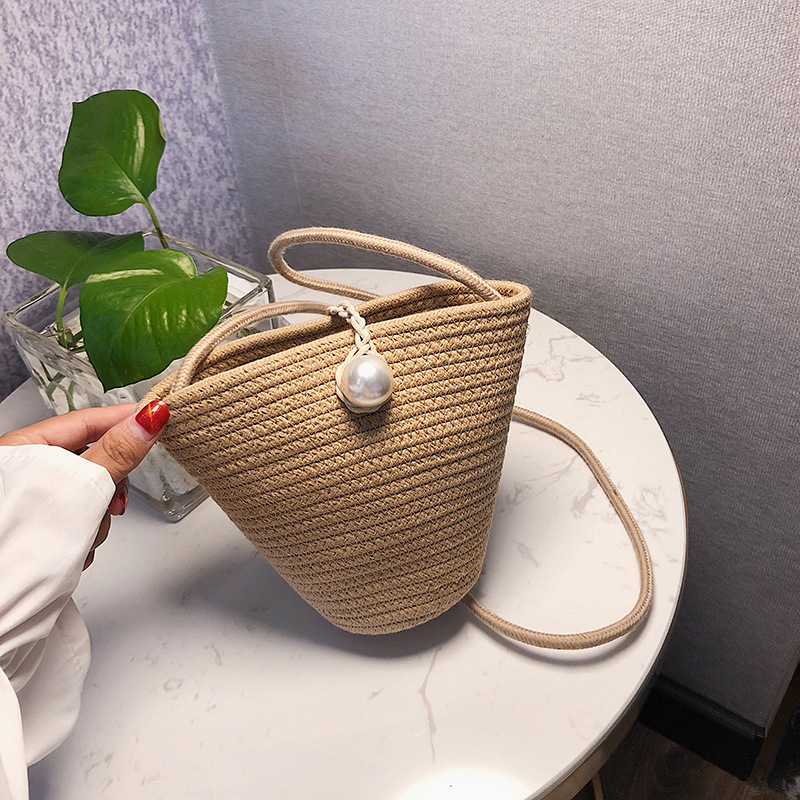 2021 Summer straw bag cross bag Korean Single Shoulder Messenger Bag