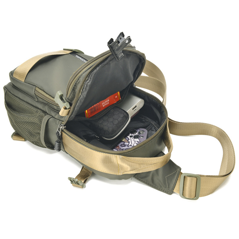 New Fashion Large Capacity Shoulder Bag Men Leisure Outdoor Travel Crossbody Bag Multi-functional Waterproof Chest Bag Hot Sale