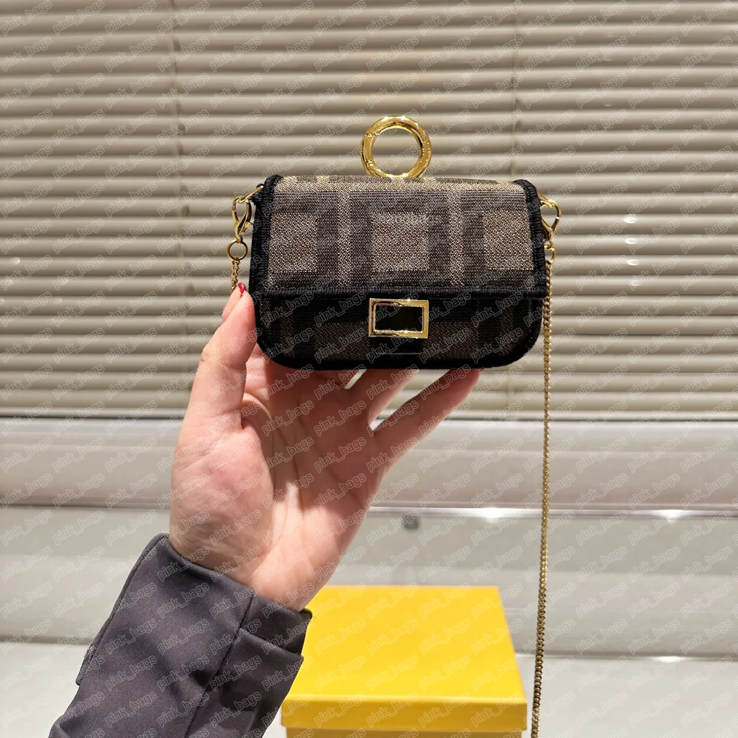 Luxury Designer Rome Women Mini Bag High Quality Shoulder Chain Wallet Coin Purses Classic Handbags Fashion Tote Bags 24893BF