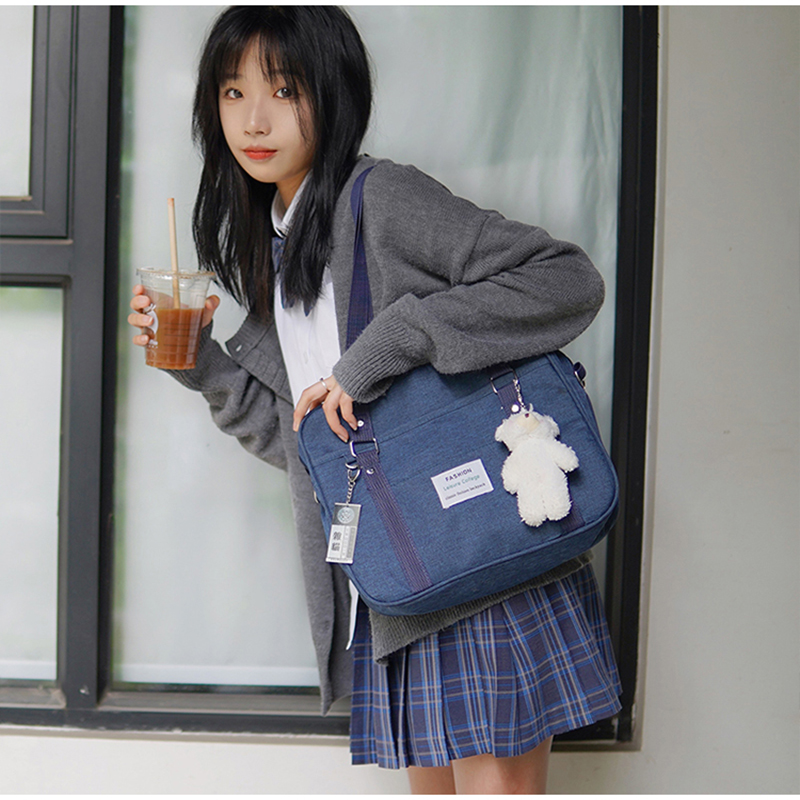 Sweet Japan Style Girls Lolita Shoulder Bags Students JK Bag Embroidery Briefcase Bookbag Messenger Bags With Strap