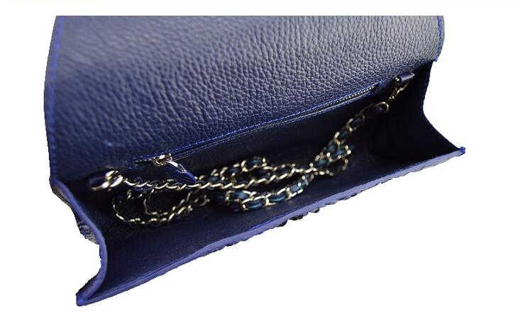 100% genuine crocodile leather skin women clutch wallet, 2016 fashion alligator skin women Evening clutch cross body bag