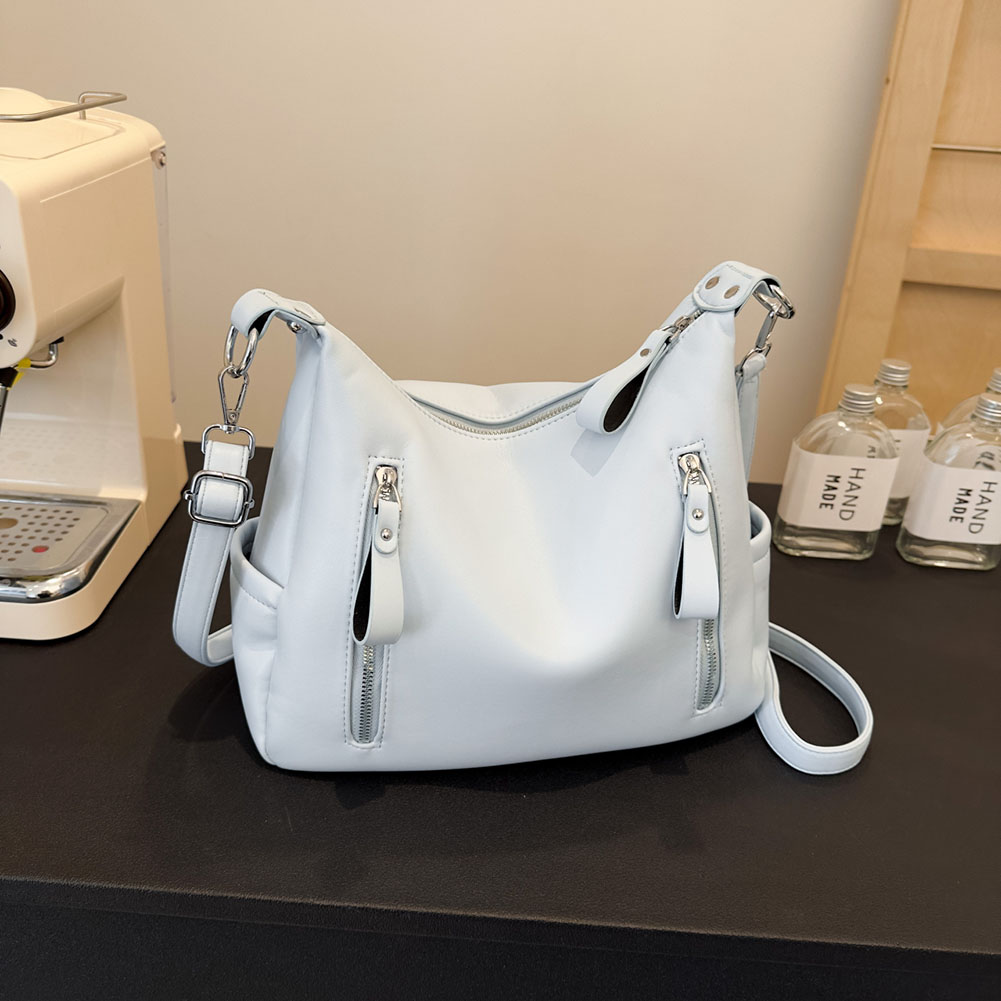 Y2k Punk Crossbody Bags For Women 2024 Vintage Fashion Trend Large Leather Design Pillow Shoulder Handbags Female Daily Tote Bag