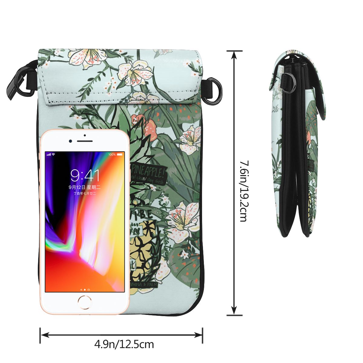 Luxury Bag For Women Sale Tropical Plants Handbags Fashion Women Leather Messenger Shoulder Daily Designer Female Crossbody Bag