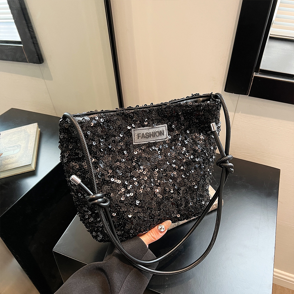 Luxury Sequins Evening Bag for Women Design Shoulder Crossbody Bags Chic Hobo Purses Shiny Tote Handbag Ladies Clutch Hand Bag