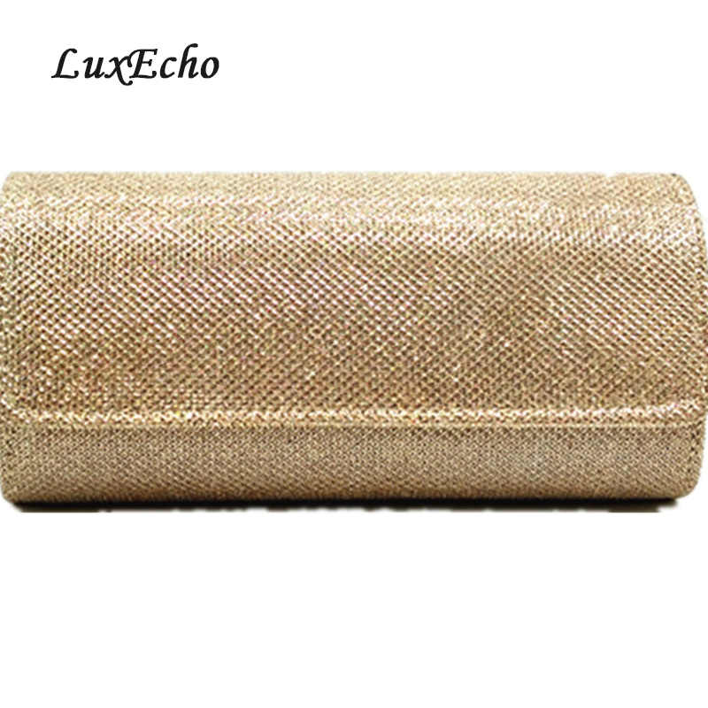 LuxEcho 2018 New Arrival black/golden pure color lady dinner bag bridal dress bag fashionable shoulder bag lady handbag
