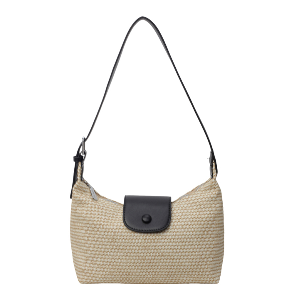 Straw Beach Bag Large Vacation Bag Woven Holiday Travel Handbag with Adjustable Strap for Women