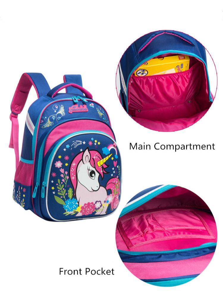 Unicorn backpack for Girls Hard Shell Backpack for Elementary School Students
