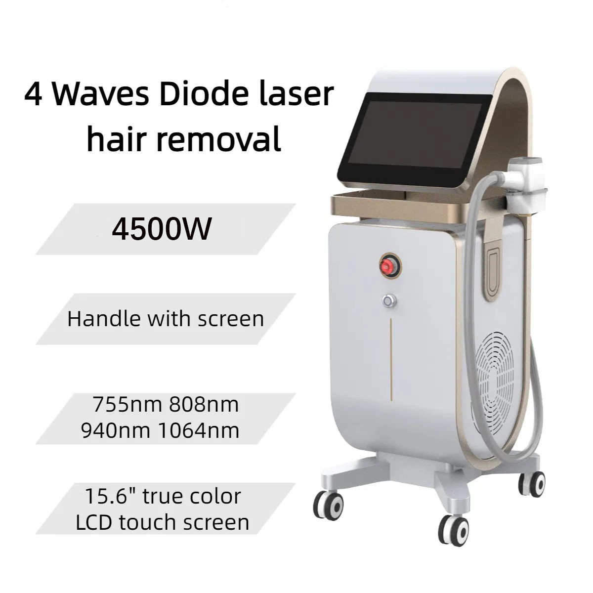 Diode Laser Hair Removal Machine 2024 Face Diode Skin Rejuvenation 2 in 1 Triple or Four Wavelength