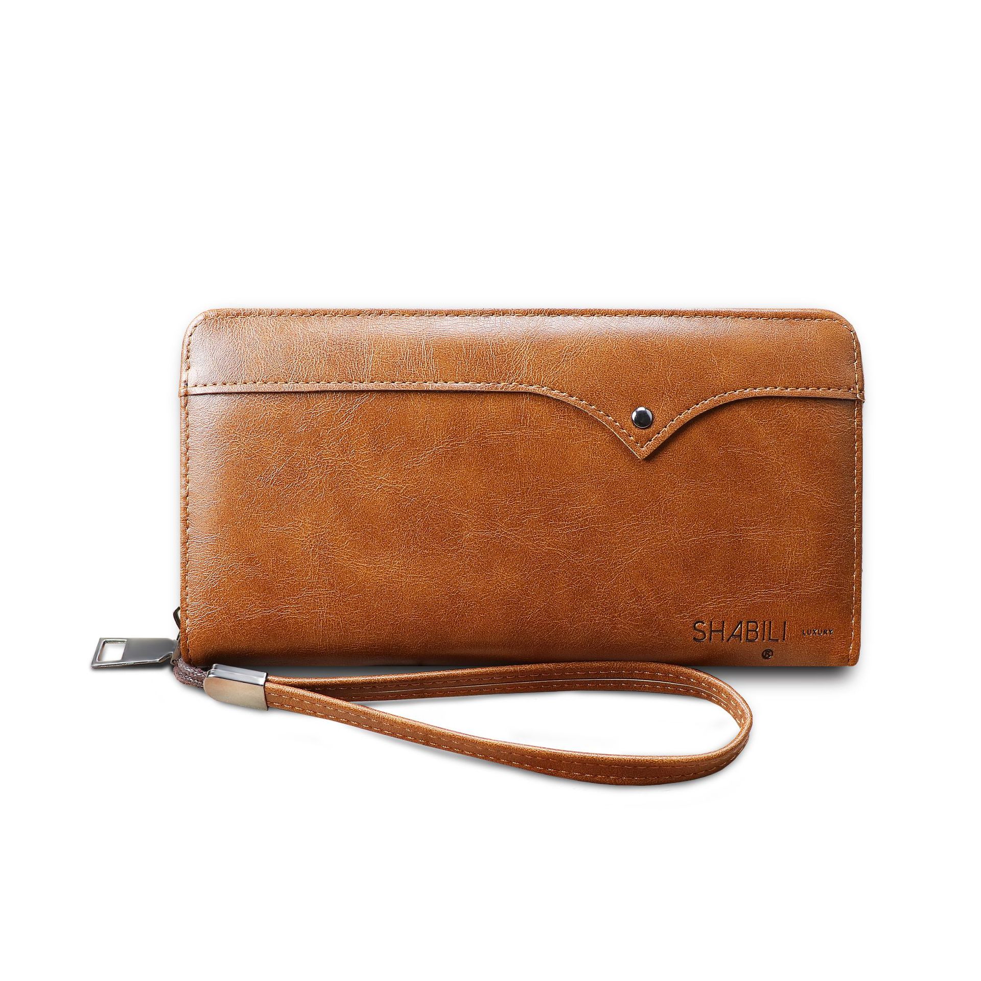 Top Quality Wallets Men Money Bag long Purse Male Vintage Brown Leather Rfid Card Holder Wallet Smart Wallet Pocket luxury