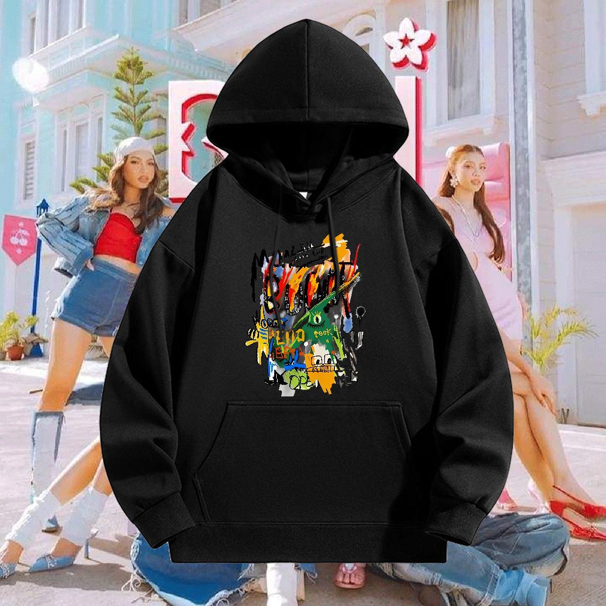 2024 DIY Men Hoodie Hooded Collar Long Sleeves Loose Fit Mens Hoodie Plus Size Custom Clothes Hoodie Home Outdoor 350g Cotton