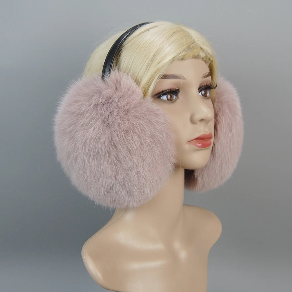 Womens Winter Warm True Fox Fur Earrings Fashionable Womens 100% Natural Fox Fur Earrings Girls True Fox Fur Earrings 241107