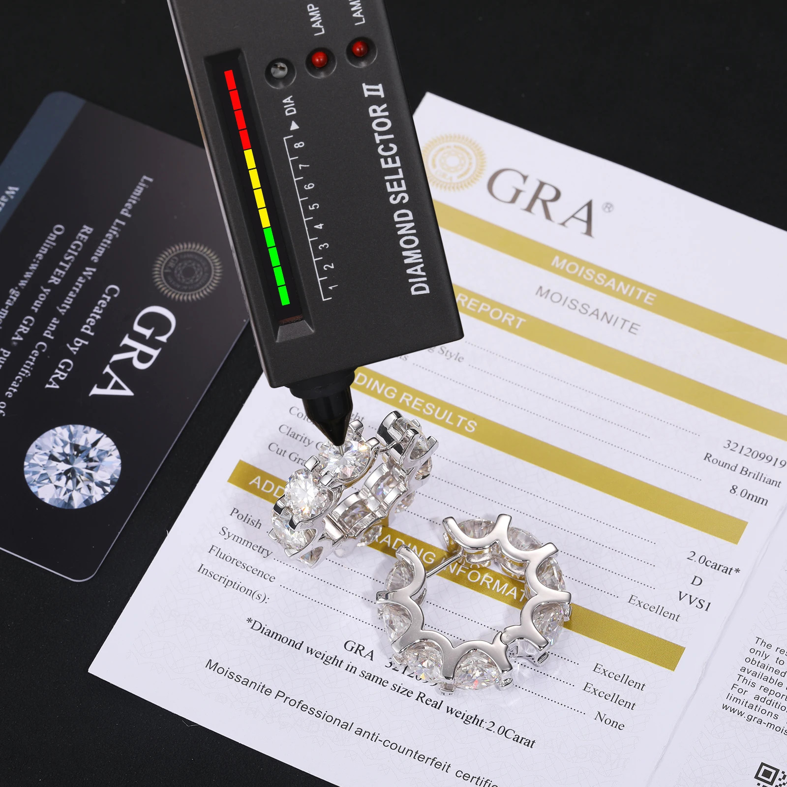 High quality jewelry Mo silica earrings 925 sterling silver womens earrings 241106