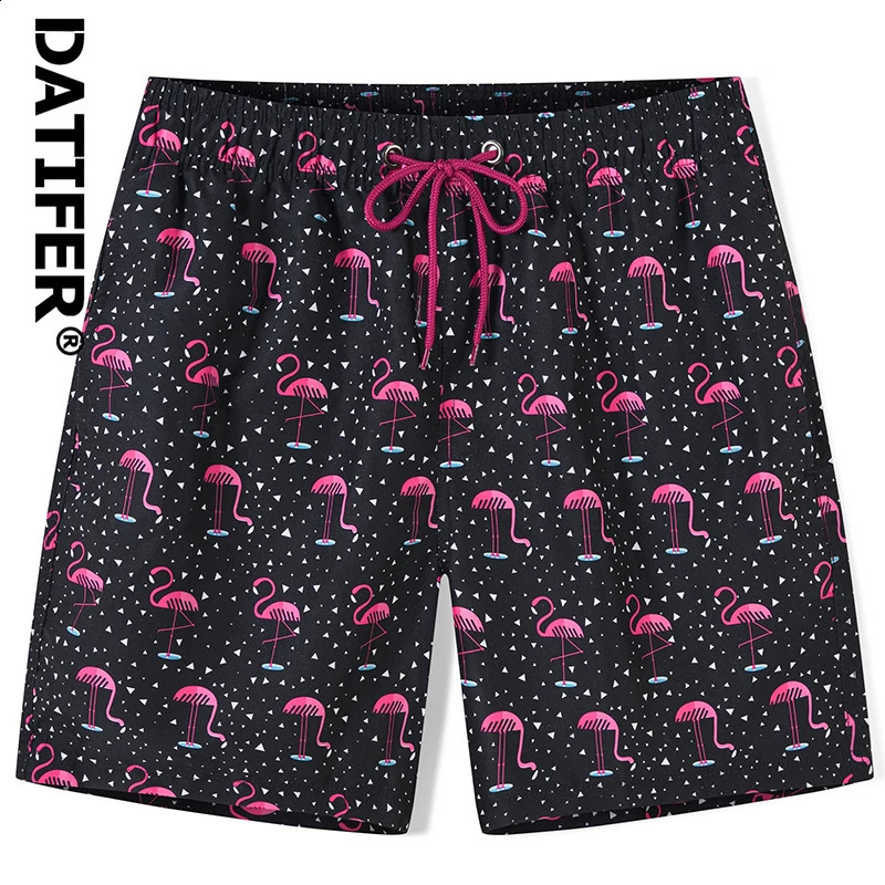 DATIFER Mens Sports Short Beachwear Bermuda Board Pants Surfing Swimming Boxer Trunks Bathing Suits Swimwear Swimsuits 240407