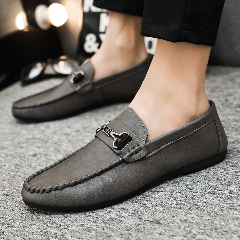 CMM High End Mens Shoes Mens Shoes Fashion Leather Surface Formal Leather Shoes Mens Loafers Bean Shoes Korean Version Casual