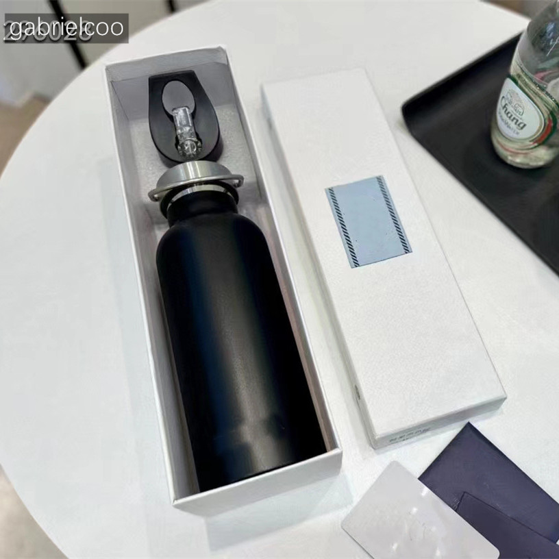 Designer Water Bottle Candy Color Insulation Cup INS Classic Letter Printing Art Student Portable Handheld Cup 500ML Large Capacity Kettle 16f