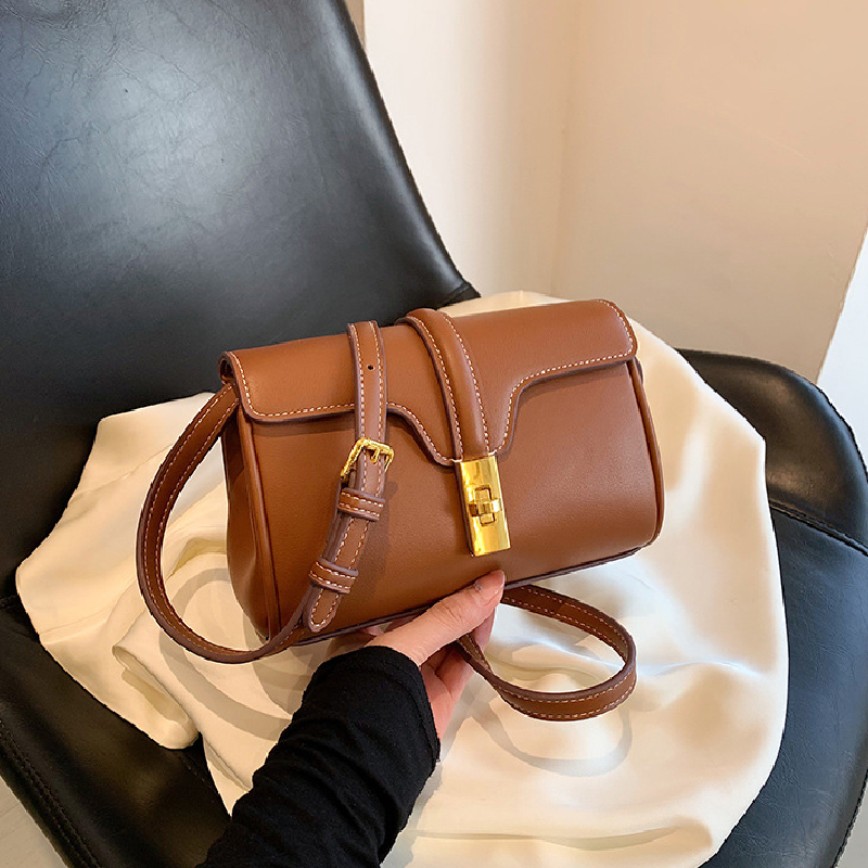 Brand Shoulder Bags For Women Fashion Trendy Square Flap Handbags Clutch Bags Canvas Leather Metal Buckle Ladies Messenger Bags