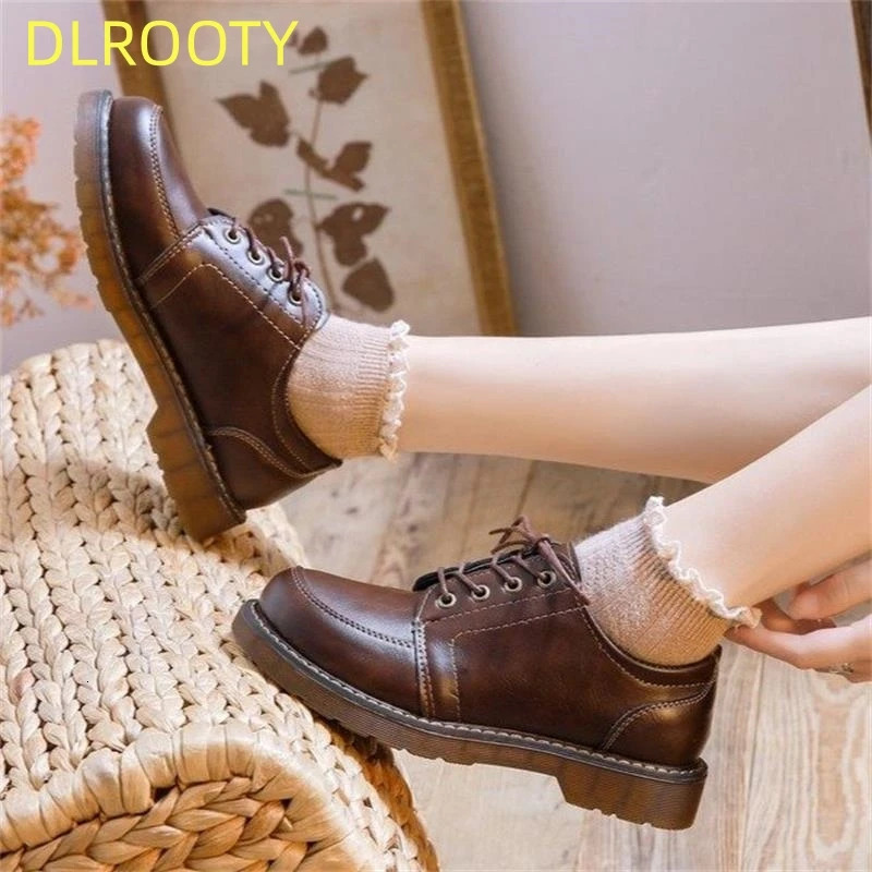 Oxford womens shoelaces flat shoes womens non slip shoes breathable casual womens low boots zapatos mujer 241106