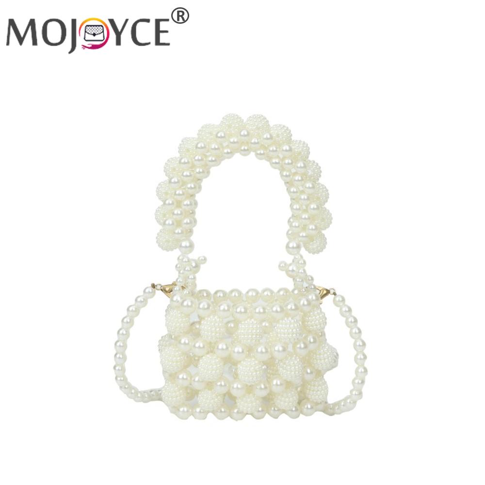 Women Handbag Purse Fashion Square Bags Pearl Tote Simple Messenger Bag