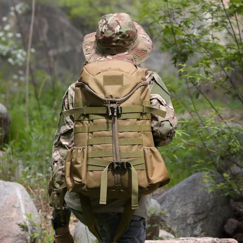 40L Fishing Hunting Camping Backpack Waterproof Tactical Outdoor Sports Bag Military Climbing Hiking Army Rucksacks 3P Pack Bag