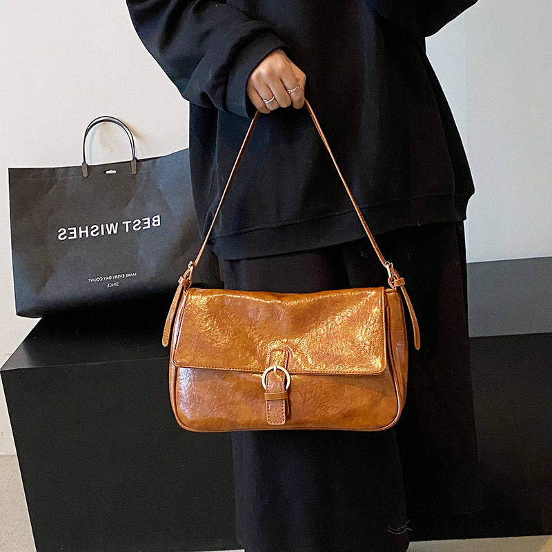 PU Shoulder Bags Hasp Women's Bags on Sale 2024High Quality Solid Handbag Sewing Thread Fashion Small Square Bag Bolsas De Ombro