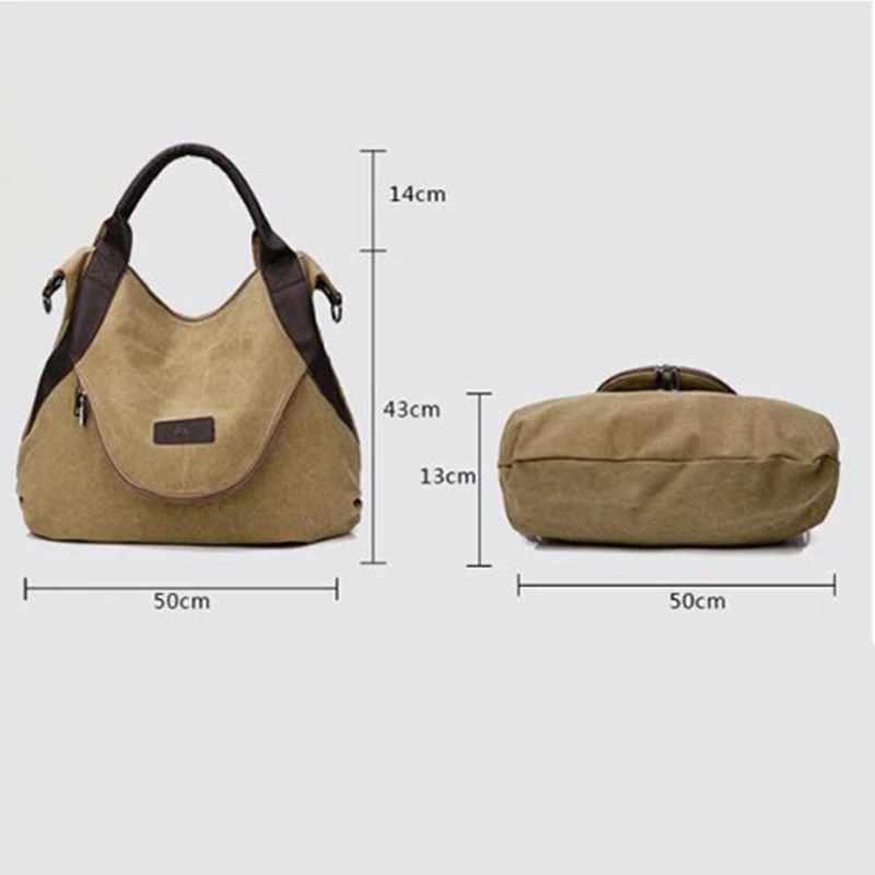 2023 Brand Large Pocket Casual Tote Women's Handbags Shoulder Handbags Canvas Capacity Bags For Women Messenger Bags Women Bag