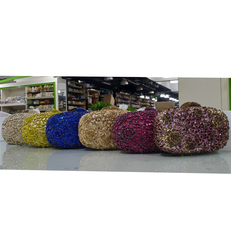 Women Bags Handbags Wedding Bridal Purse Handmade Elegant Designer Handbags High Quality Party Diamond Luxury Bag Hollow Out