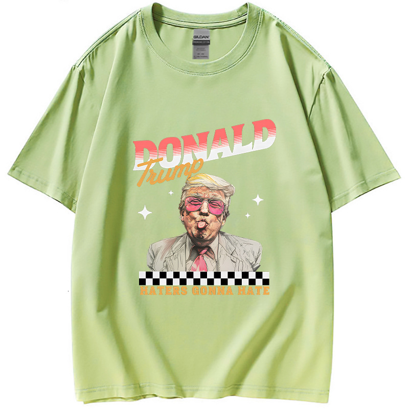 New Trump Summer Collection Half Cotton Casual Fashion Short Sleeve T-shirt Trendy Hoodie