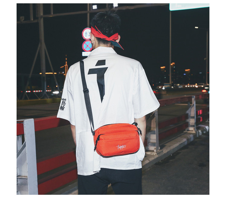 New Unisex Women Men Casual Bag Sling Chest Pack Fashion Solid Travel Canvas Sports Crossbody Outdoor Mini Handbag