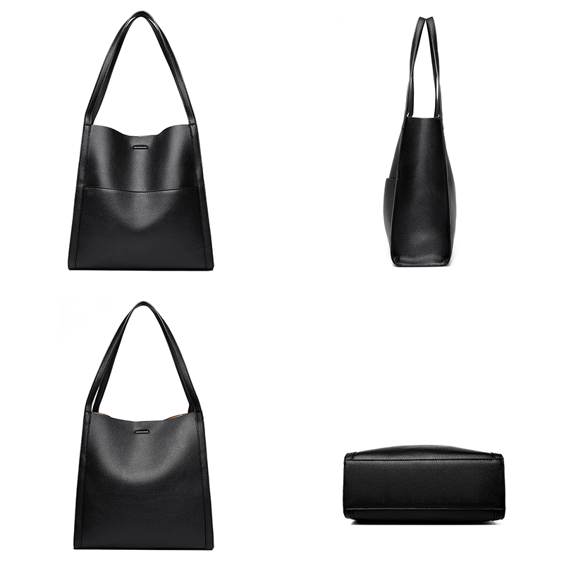 Ladies Large Capacity Real Leather Handbags Shopper Brand Casual Totes Bags Bolsos 2024 NEW Luxury Women Designer Shoulder Sac
