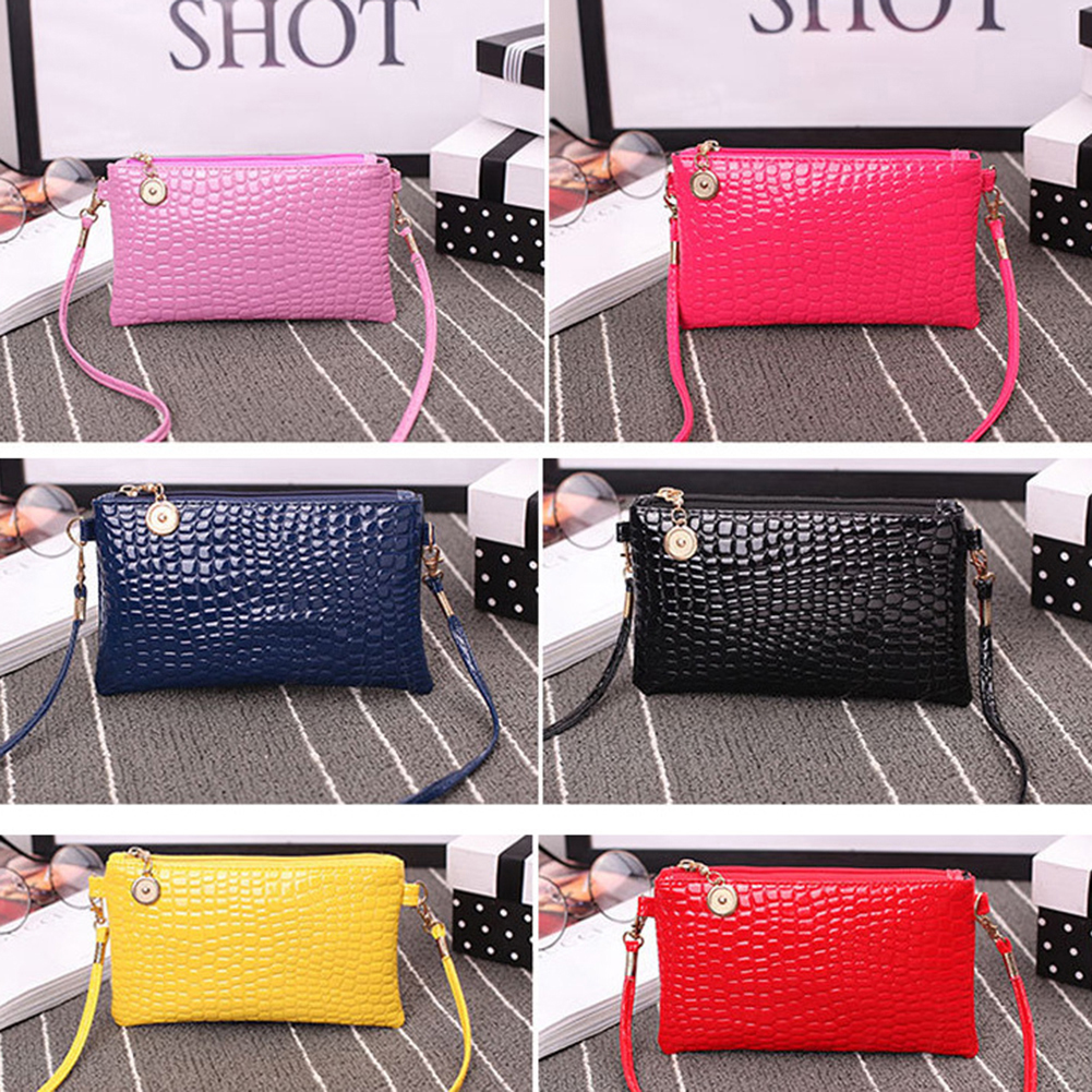 Fashion Women Faux Leather Clutch Mini Cross Body Shoulder Bag Phone Bag Mini Versatile Satchel Multi Card Position Card Bag