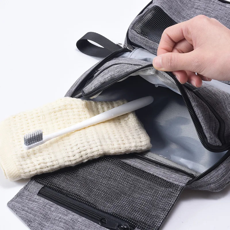 Mens Travel Bathroom Ceiling Toilet Bag Canvas Dopp Kit Accessories Bag Shaving Shower Womens Beauty Makeup Organizer 241106